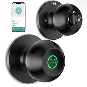 Smart Door Knob, Biometric Door Lock, Fingerprint Smart Lock Bluetooth With APP